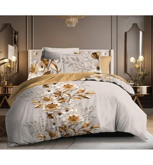 3P Bettwäscheset "Louna" 240 x 220 cm Igami-Gold