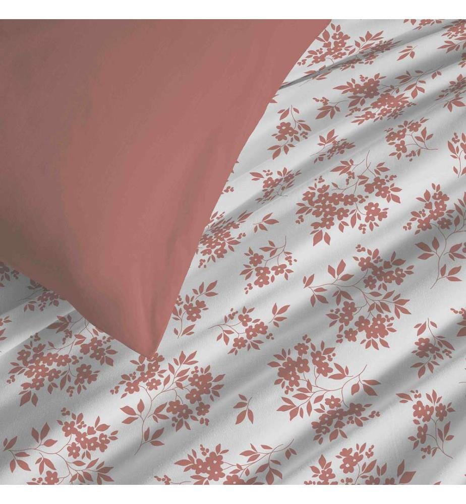 Bettdeckenbezug 140 x 200 cm und Spannbettlaken 90 x 190 cm - Eloise Apricot