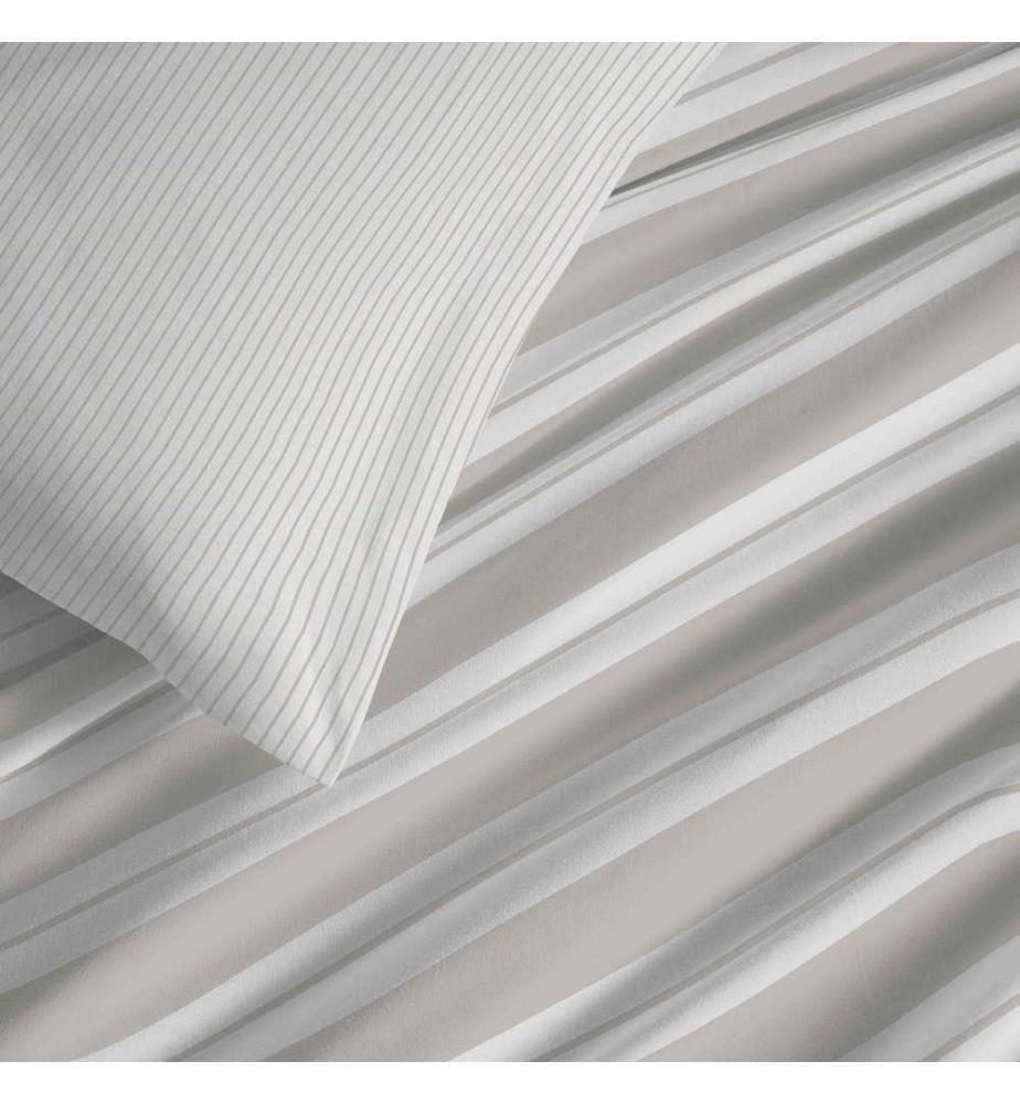 Bettdeckenbezug 140 x 200 cm und Spannbettlaken 90 x 190 cm - Florence Naturel