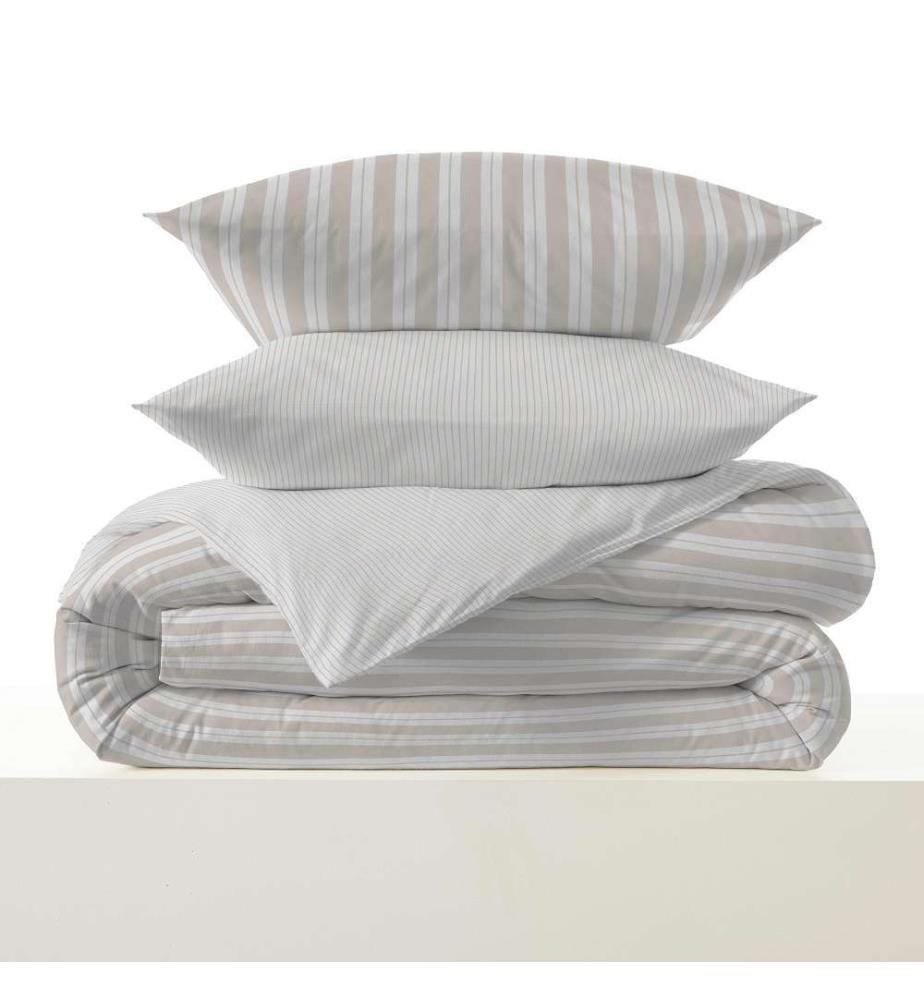 Bettdeckenbezug 140 x 200 cm und Spannbettlaken 90 x 190 cm - Florence Naturel