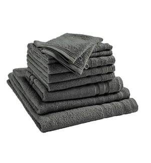 Pack Éponge 10 Pièces Spa 100% Coton Ardoise