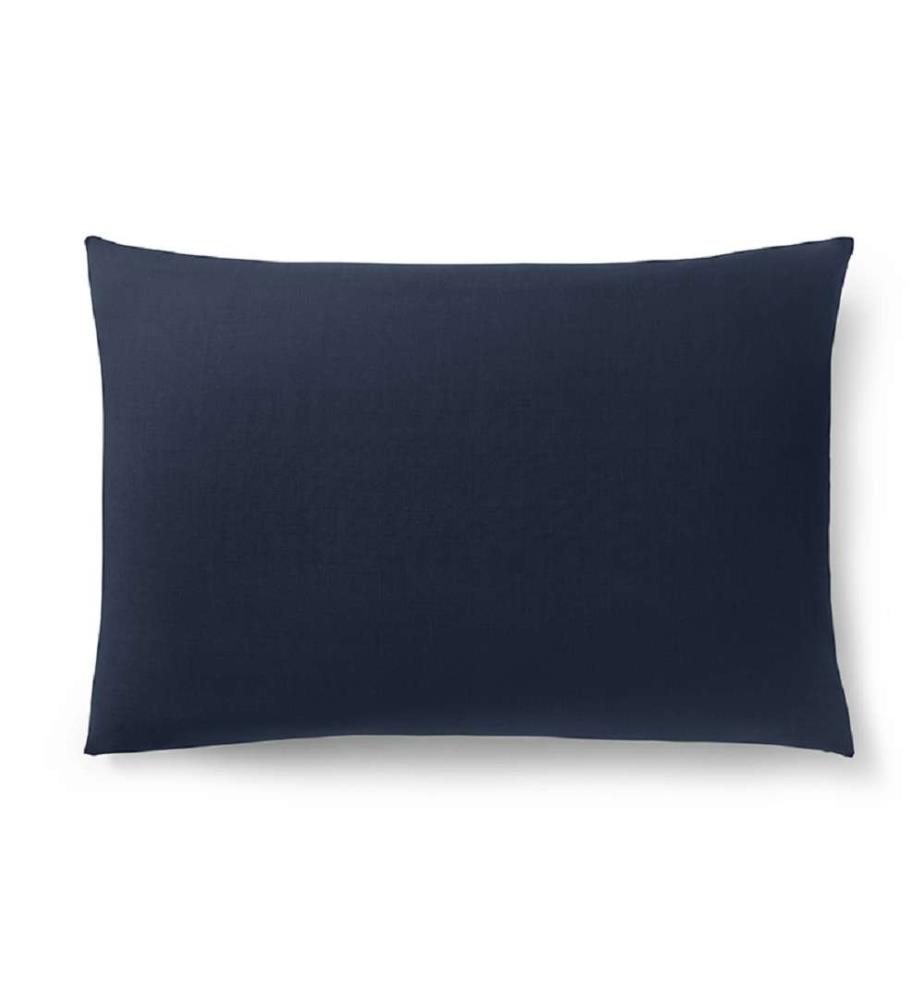 Kopfkissenbezug aus 100% Baumwolle 50 x 70 cm Blau - Nuit
