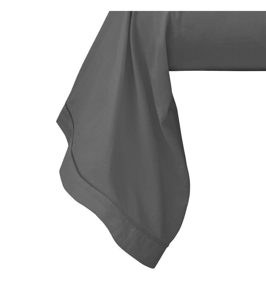 Kissenbezug Perkal 45 x 185 cm - Schiefer