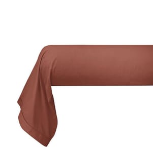 Kissenbezug Perkal 45 x 185 cm - Terracotta