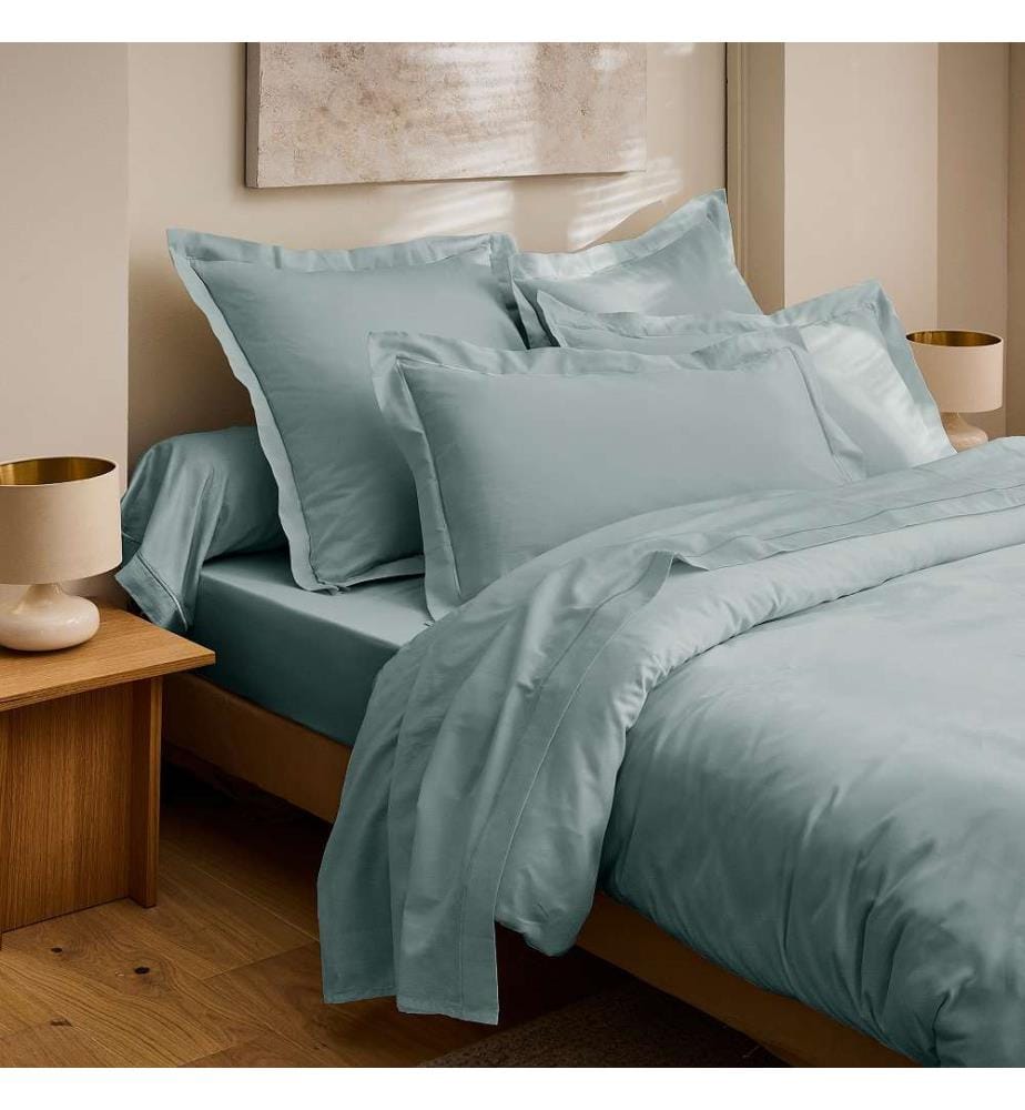Pfulmenanzug 45 x 185 Prestige Satin aus Baumwolle - Celadon