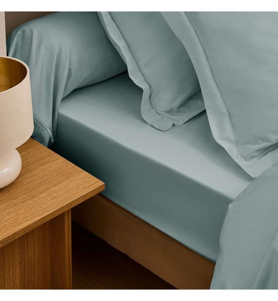 Pfulmenanzug 45 x 185 Prestige Satin aus Baumwolle - Celadon