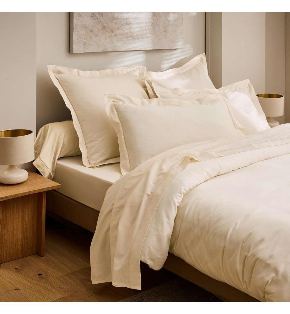 Pfulmenanzug 45 x 185 Prestige Satin aus Baumwolle - Creme