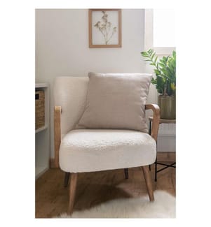Kissen mit abnehmbarem Bezug 50 x 50 cm - Taupe