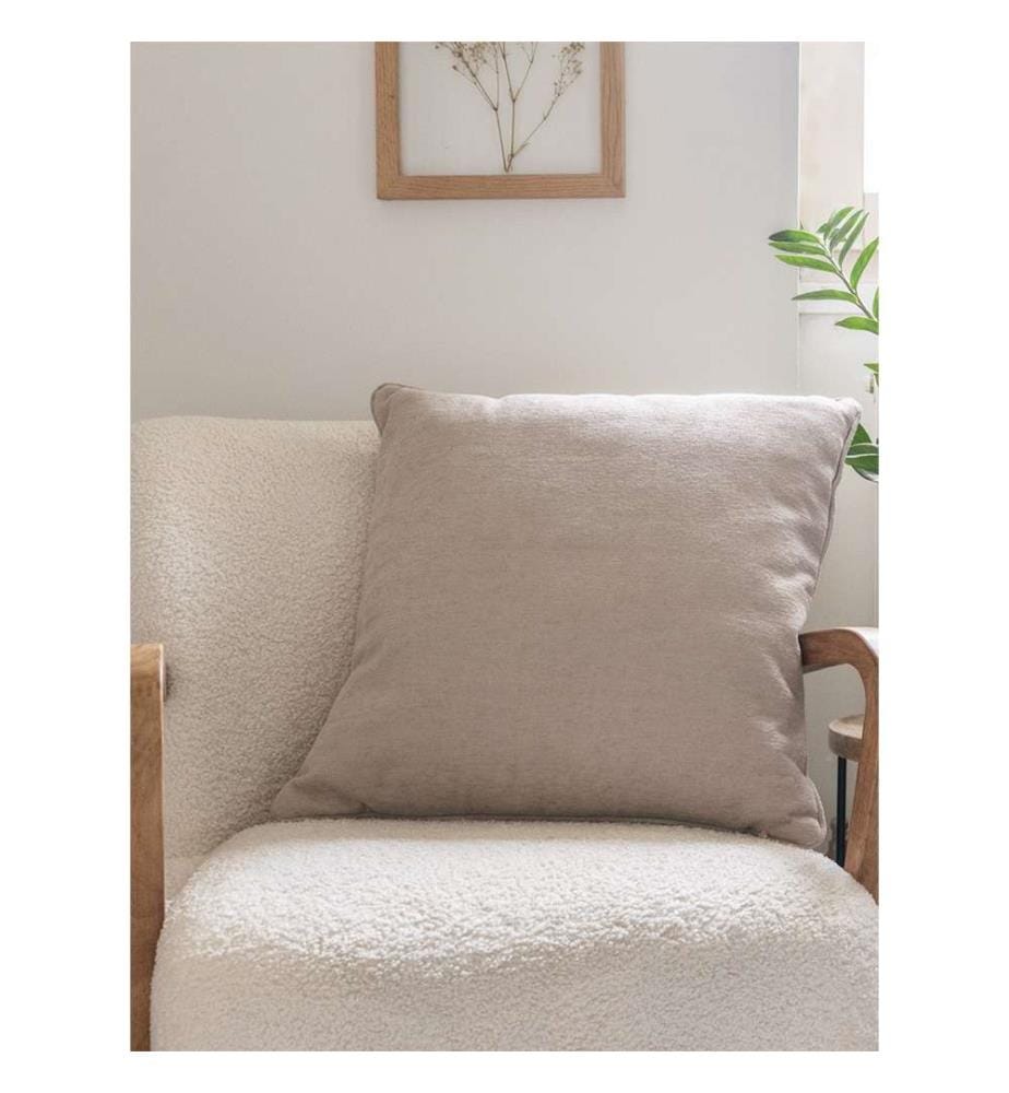 Kissen mit abnehmbarem Bezug 50 x 50 cm - Taupe