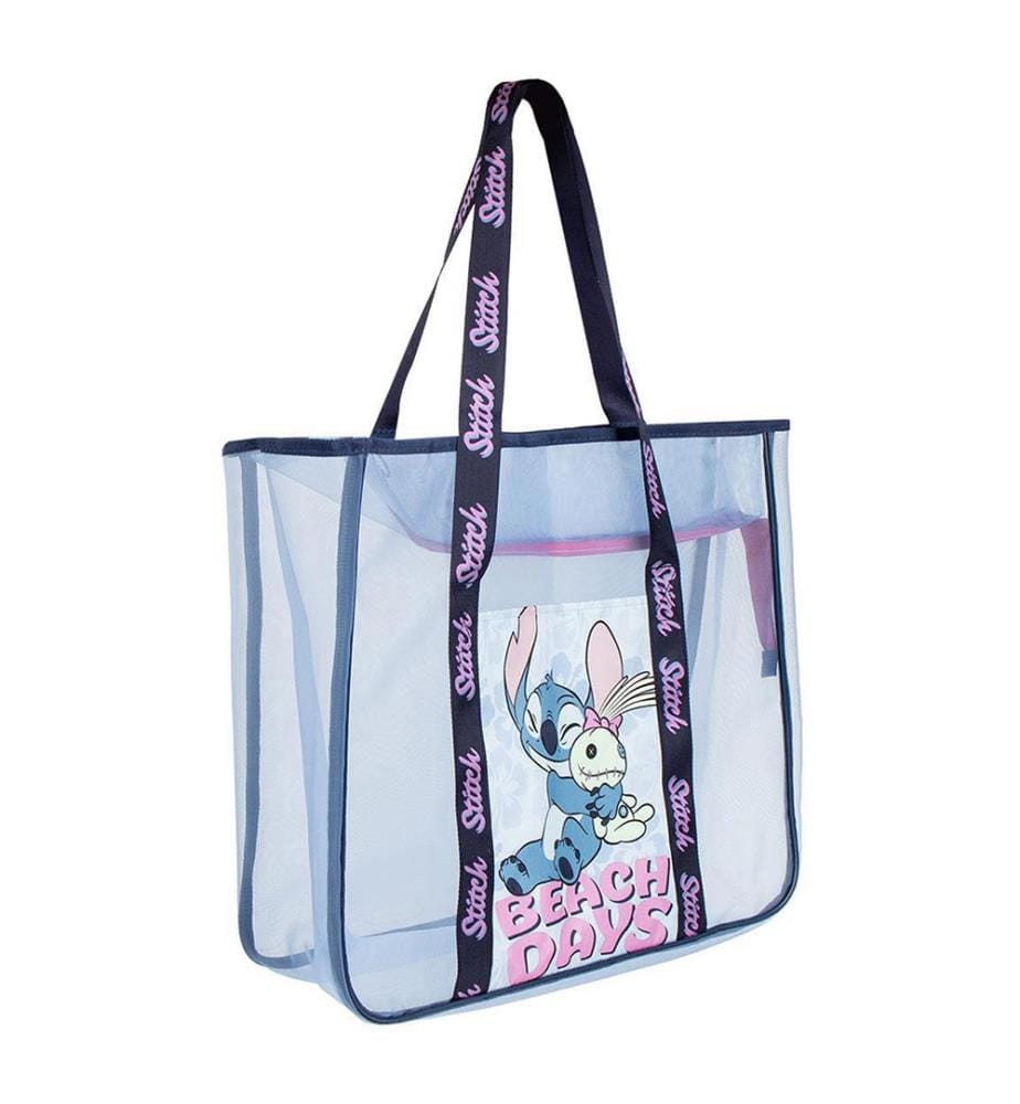 Premium Stitch Strandtasche – Blau