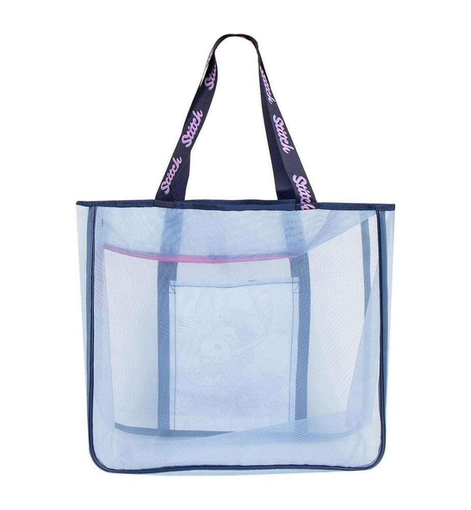 Premium Stitch Strandtasche – Blau