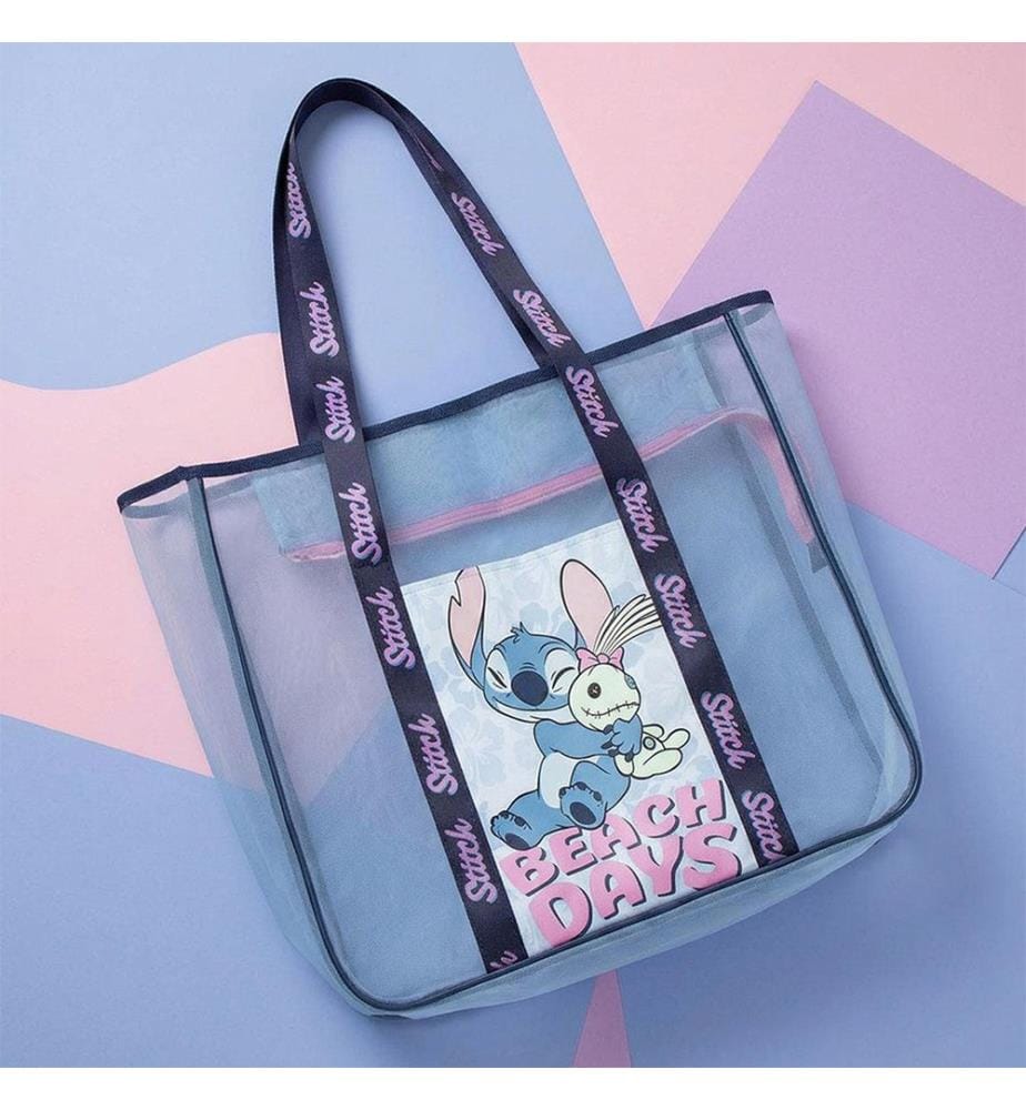 Premium Stitch Strandtasche – Blau