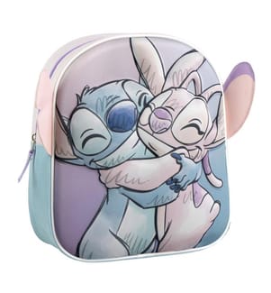 Kinderrucksack mit 3D-Applikationen von Stitch – Blau