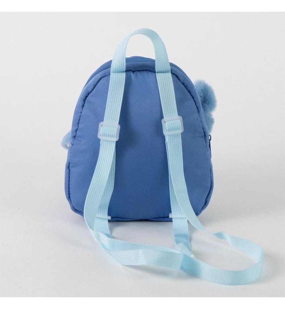 Rucksack „Pépinières Caractère“ mit Plüsch-Stitch – Blau