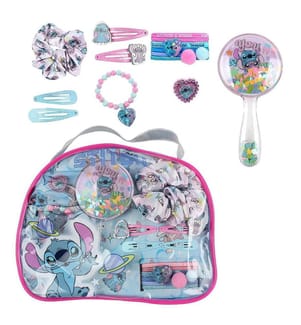 Kulturbeutel, Beauty-Set, Accessoire „Stitch“ – Blau