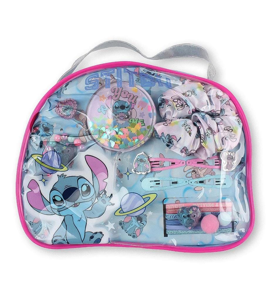 Kulturbeutel, Beauty-Set, Accessoire „Stitch“ – Blau