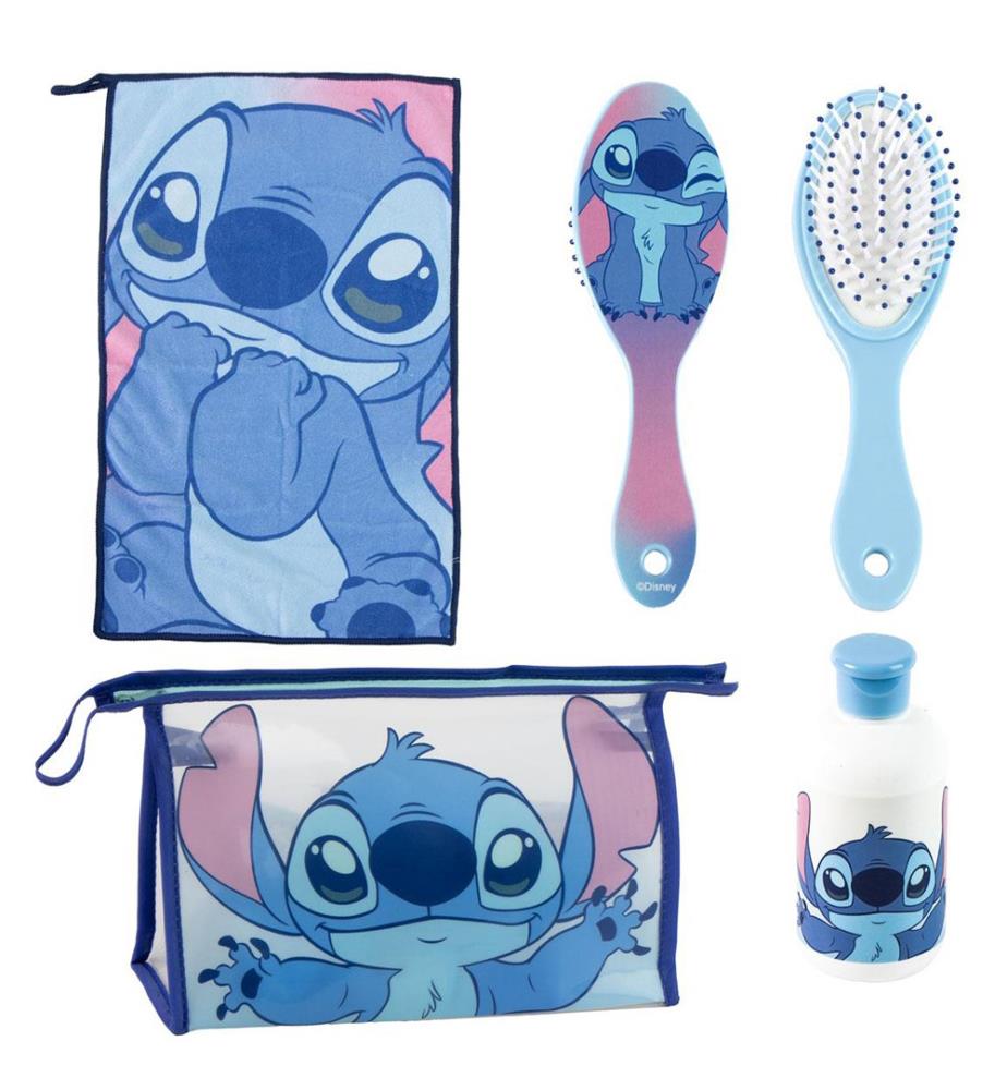 Kulturbeutel für die Körperpflege – Stitch-Accessoire – Rosa