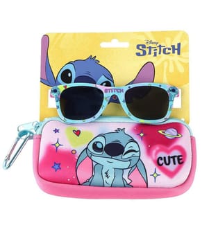 Sonnenbrille Sonnenbrillen-Set mit Etui / Hülle „Stitch“ – Rosa