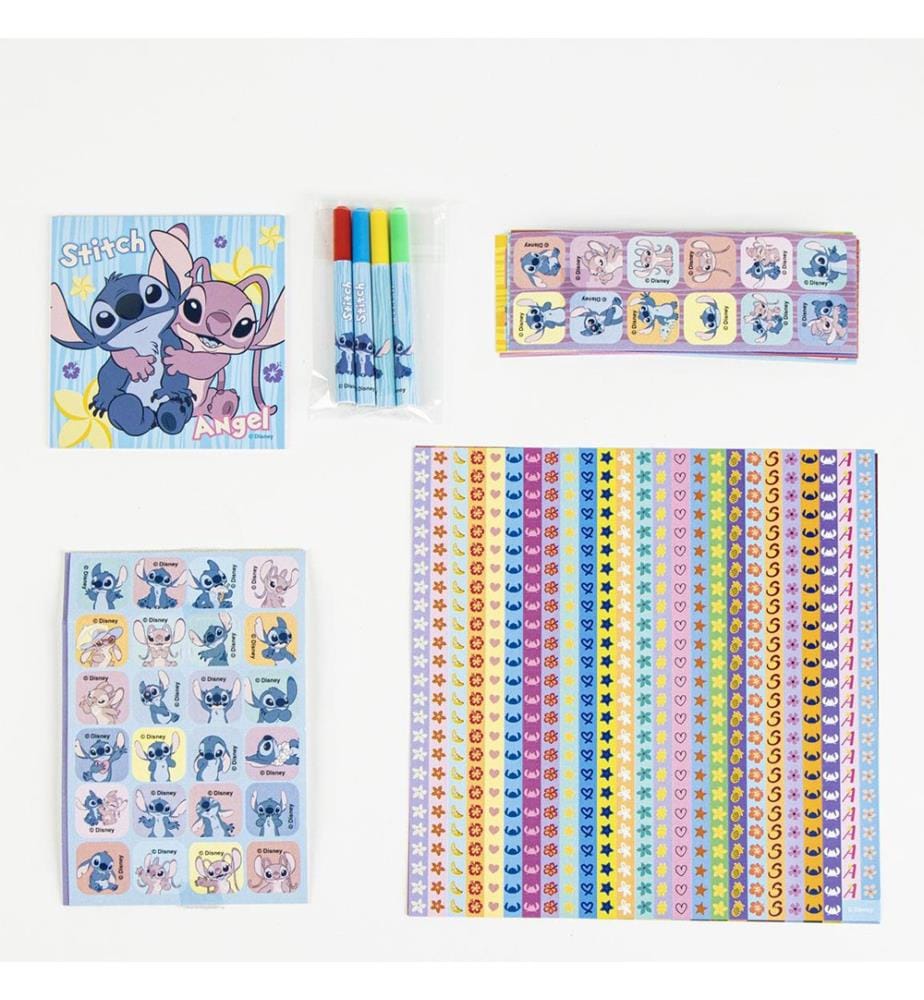Aufkleber-Set mit 1000 Stück „Stitch“ – mehrfarbig