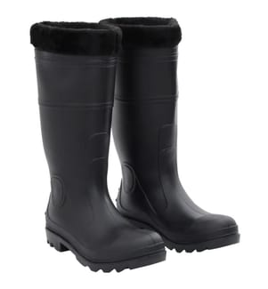 Gummistiefel mit Herausnehmbarem Innenfutter Schwarz Gr. 42 PVC