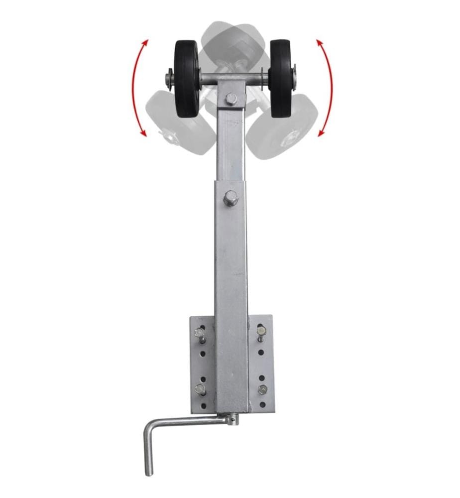 Support à double rouleau pour remorque de bateau 2 pcs 59-84 cm