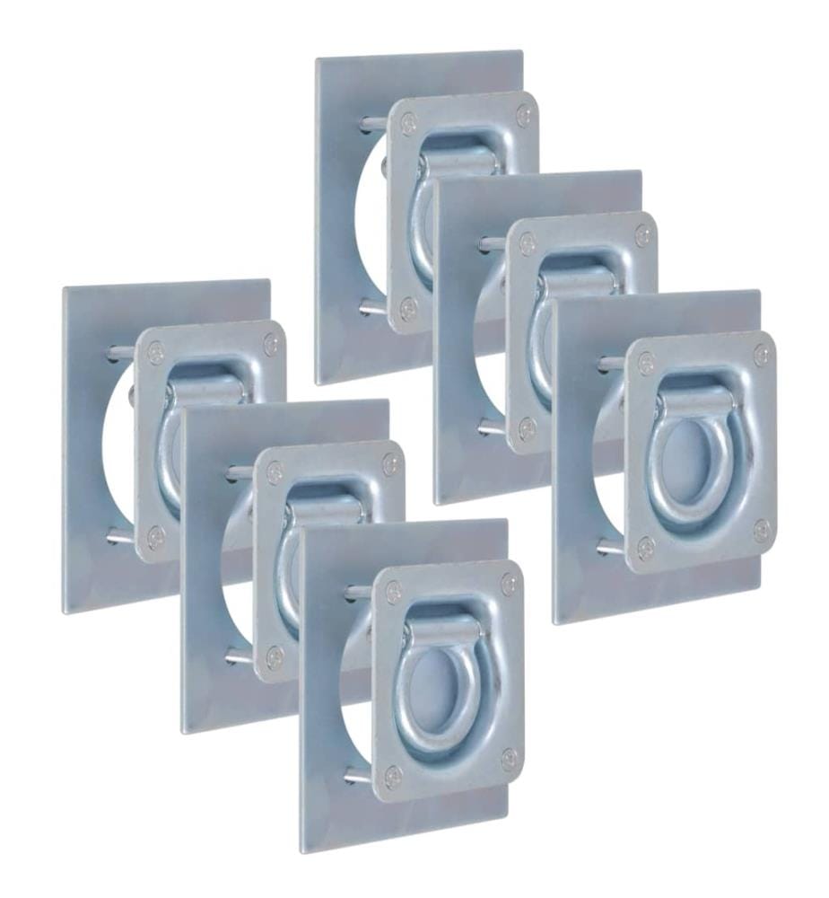 Anneau d'arrimage pour remorque 6 pcs Acier galvanisé 2000 kg