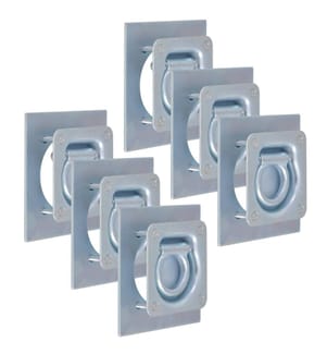 Anneau d'arrimage pour remorque 6 pcs Acier galvanisé 2000 kg