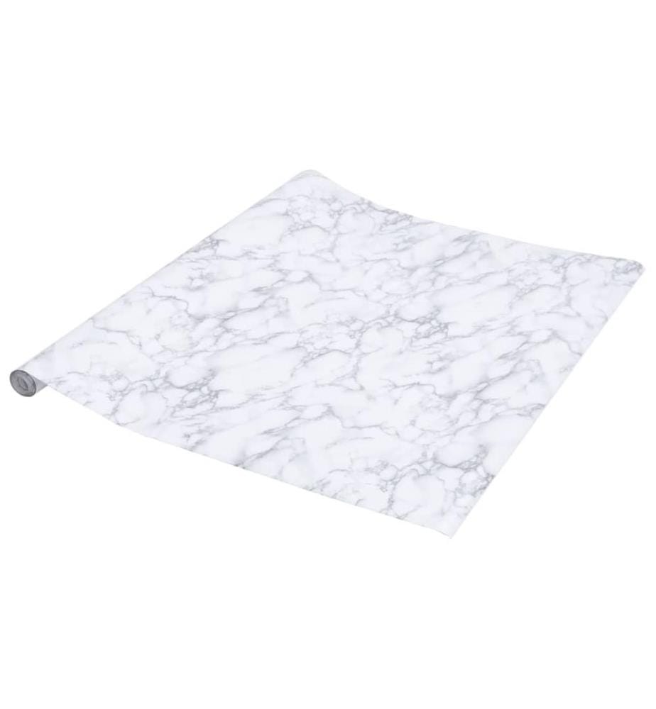 Möbelfolie Selbstklebend Marmorweiss 90x500 cm PVC