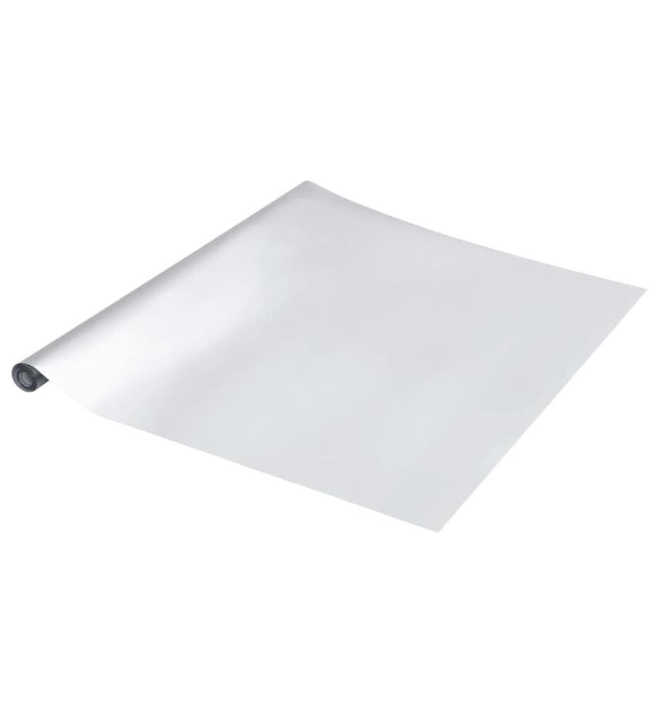 Möbelfolie Selbstklebend Silbern 90x500 cm PET
