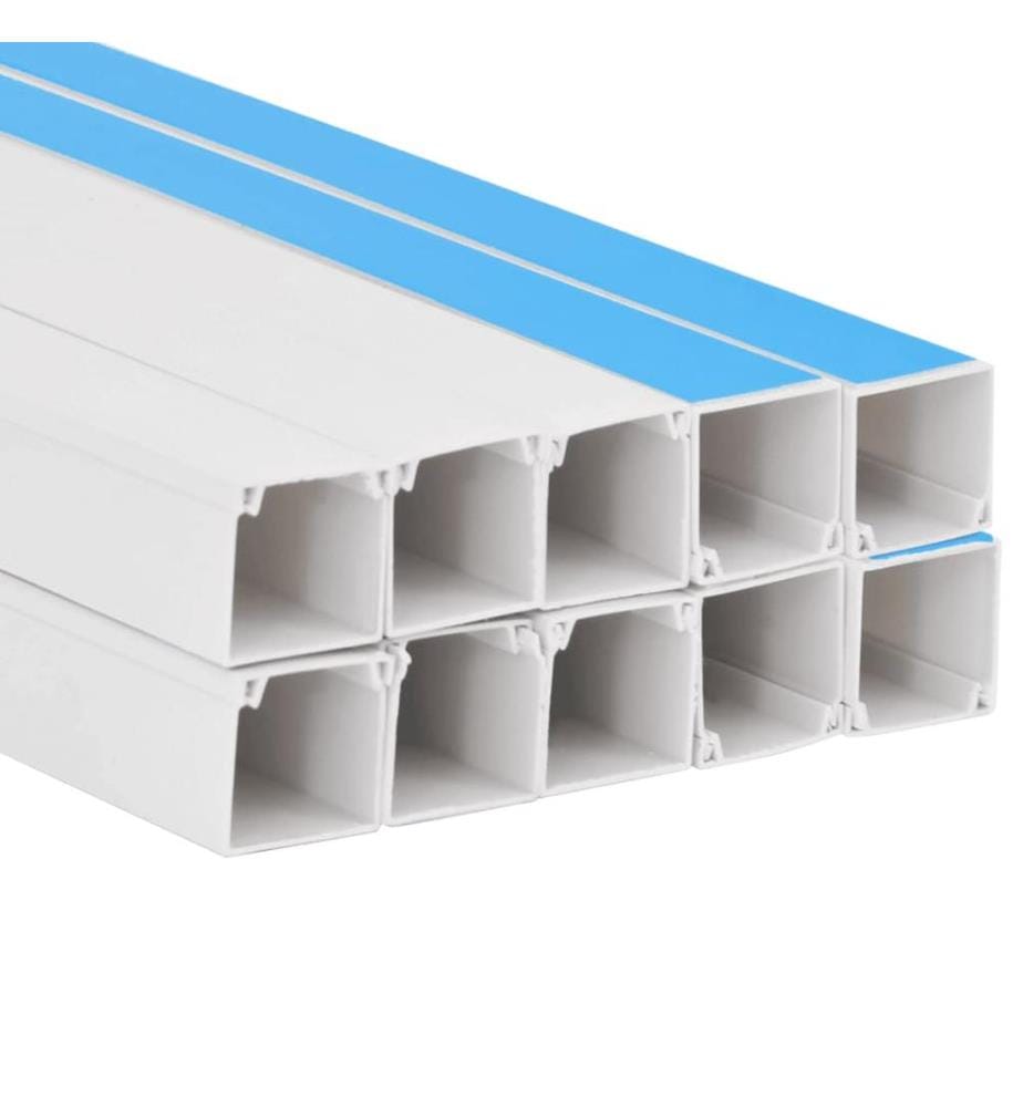 Goulotte de câble auto-adhésive 30x15 mm 10 m PVC