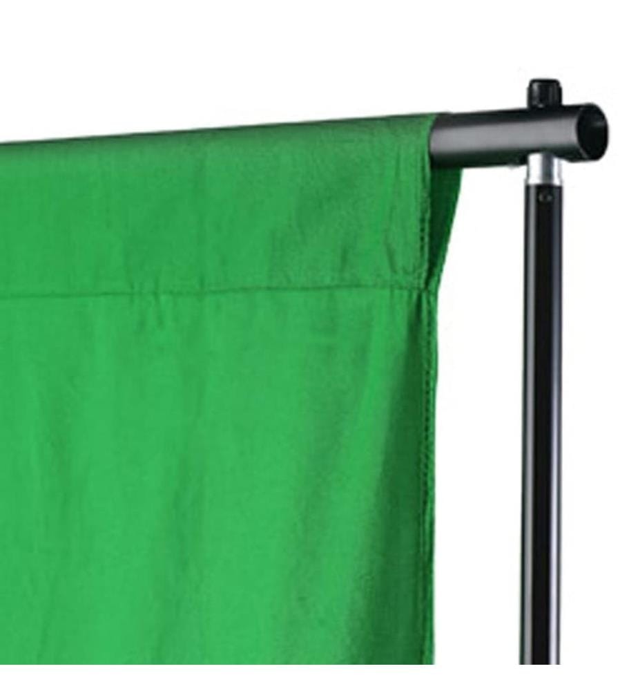 Toile de fond coton sans support vert 300x300 cm incrustation