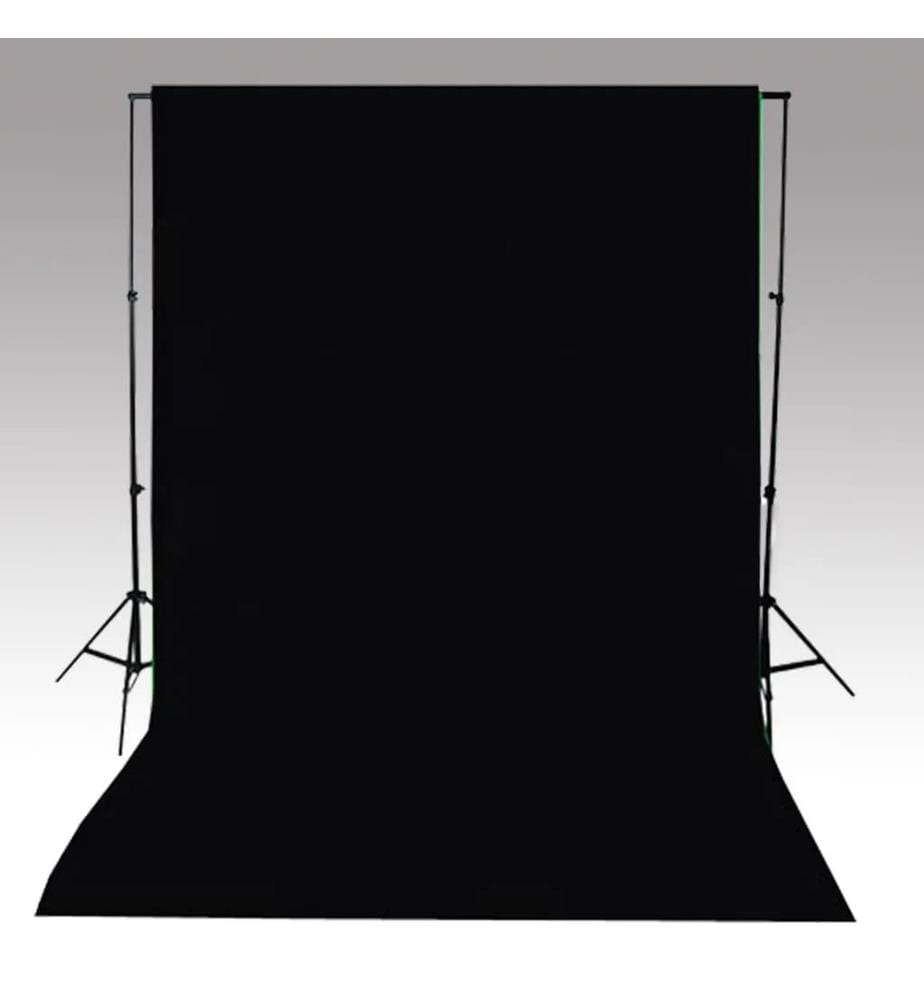 Fotohintergrund ohne Ständer Baumwolle Schwarz 500x300 cm