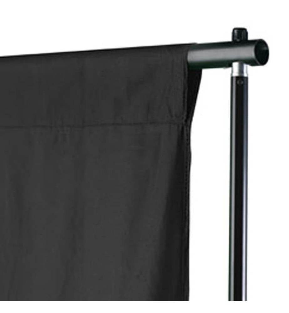 Toile de fond coton sans support noir 600x300 cm
