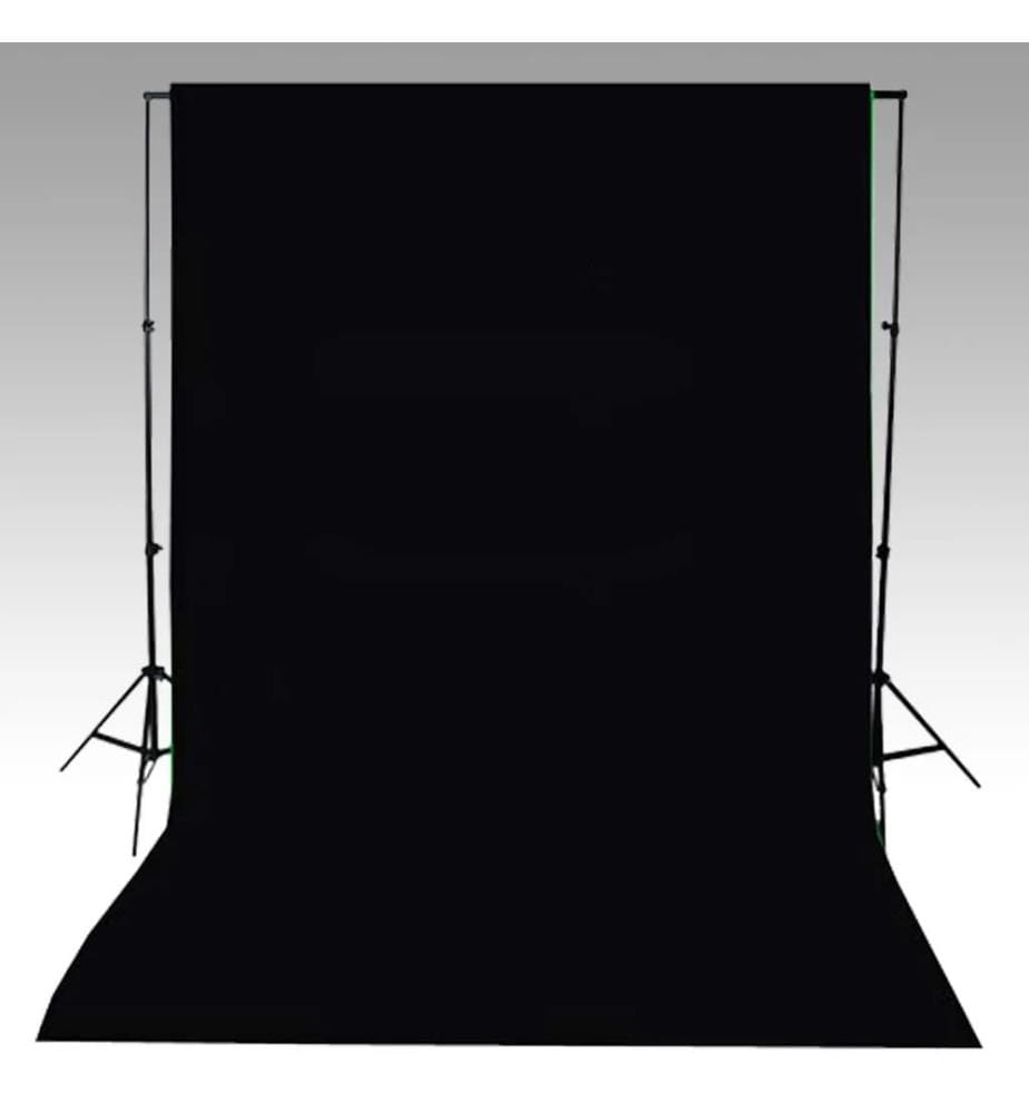 Toile de fond coton sans support noir 600x300 cm