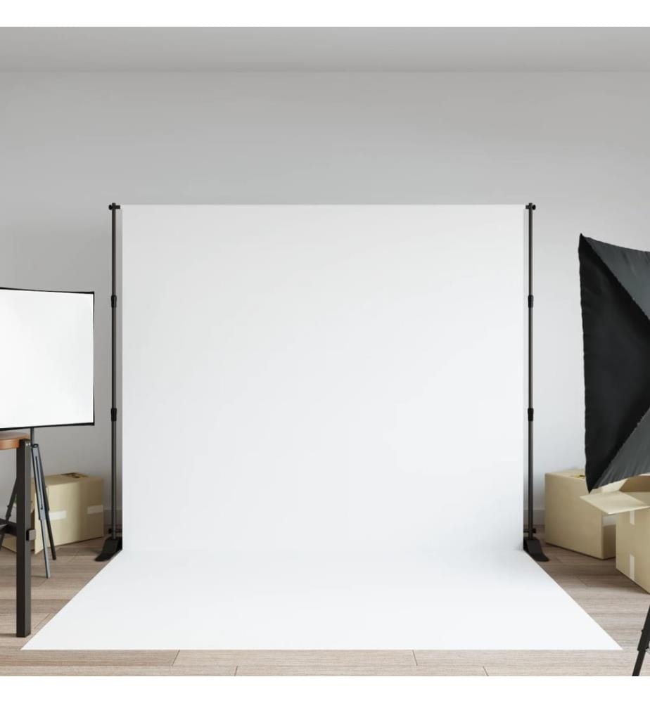 Hintergrundstativ Schwarz 254x243 cm Stahl