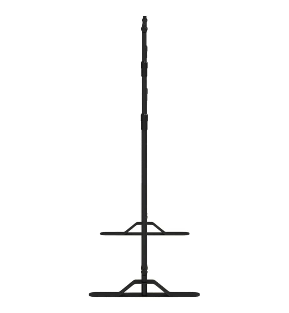 Hintergrundstativ Schwarz 254x243 cm Stahl