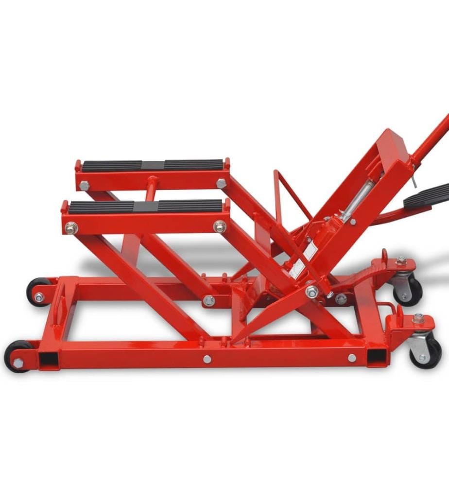 Cric hydraulique de moto / VTT 680 kg Rouge