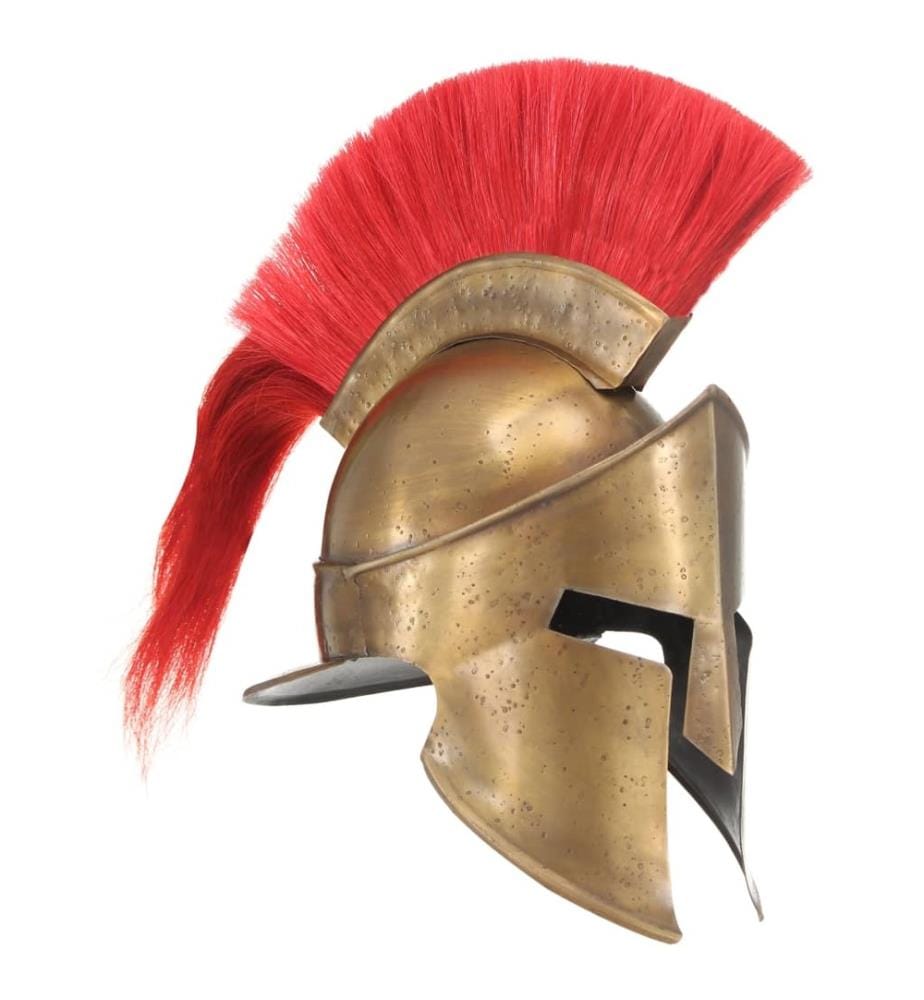 Griechischer Krieger-Helm Antik Replik LARP Messing Stahl