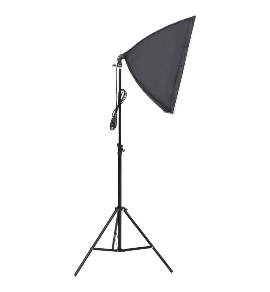 Kit de studio photo avec éclairage et toile de fond