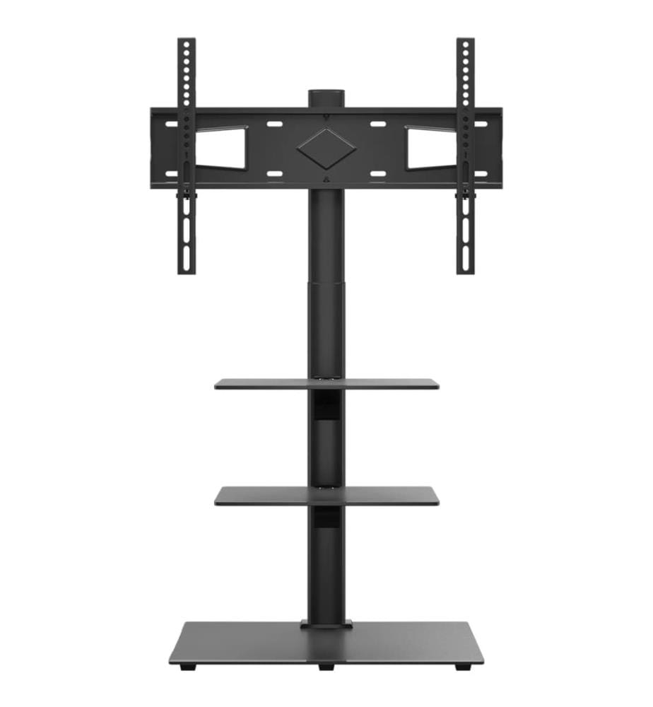 Meuble TV d'angle 3 niveaux pour 32-65 pouces noir