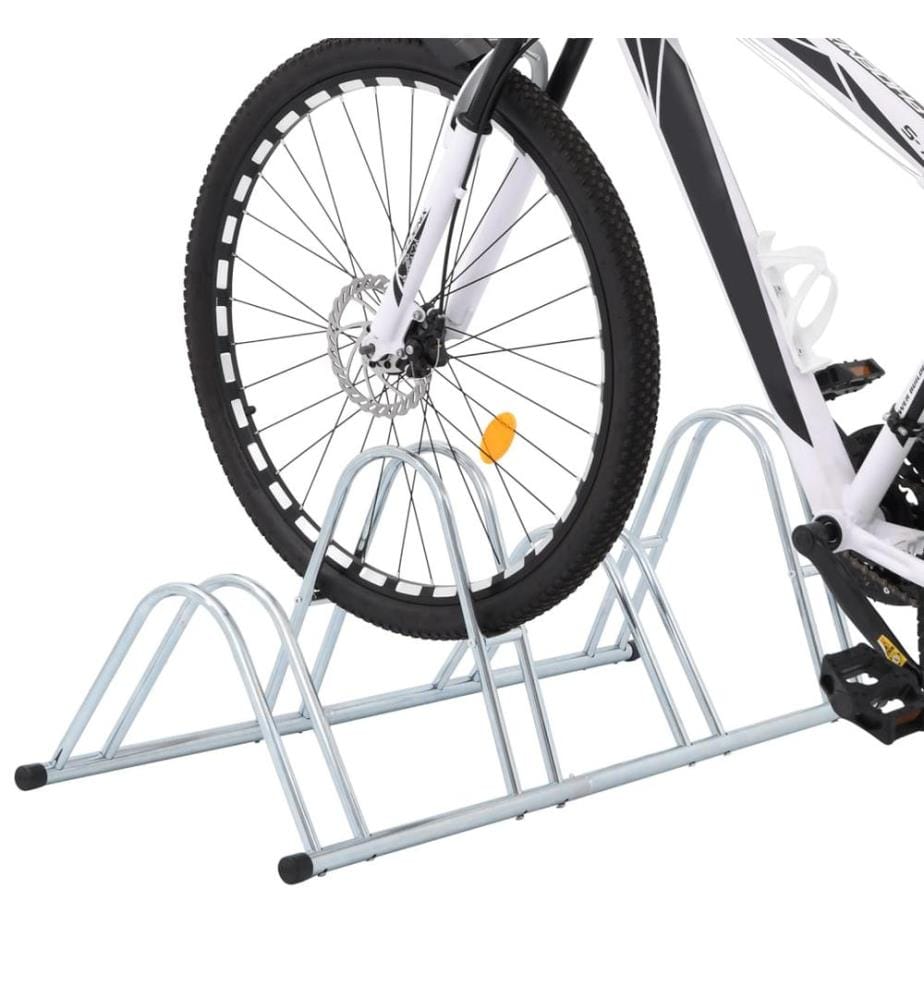 Fahrradständer für 4 Fahrräder Freistehend Verzinkter Stahl