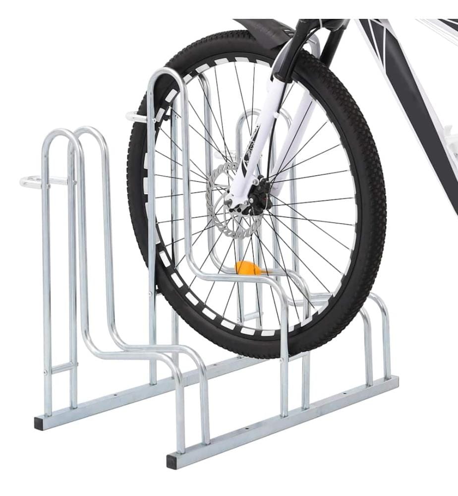 Fahrradständer für 3 Fahrräder Freistehend Verzinkter Stahl