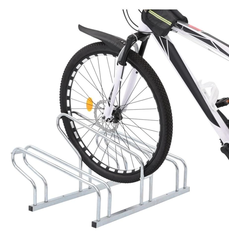 Fahrradständer für 3 Fahrräder Freistehend Verzinkter Stahl
