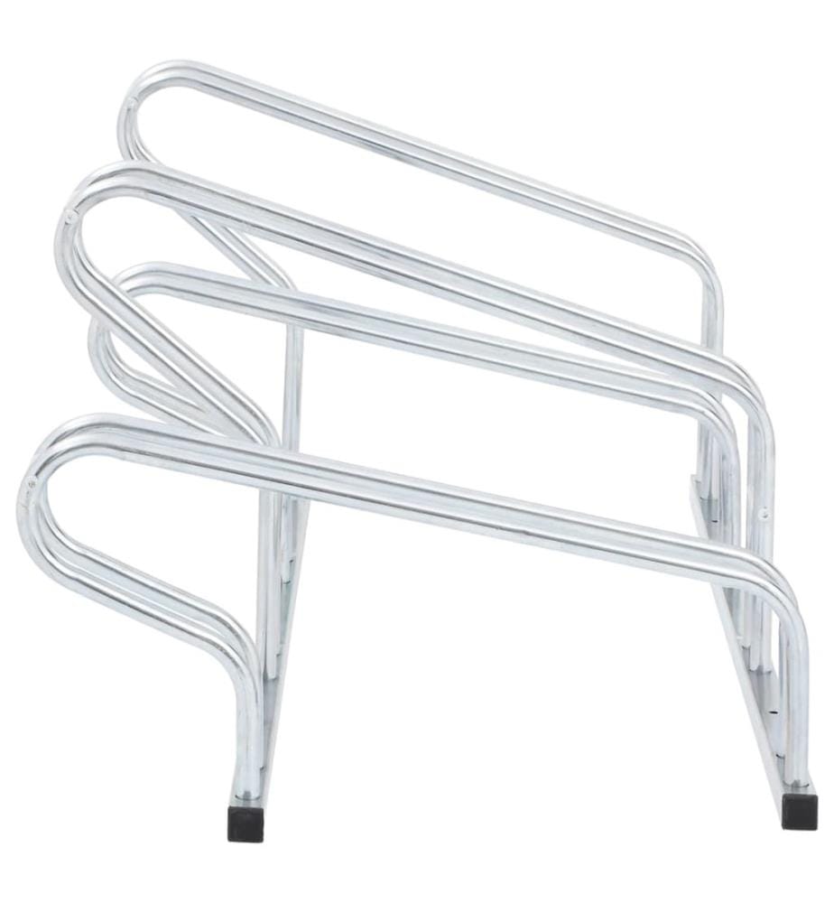 Fahrradständer für 4 Fahrräder Freistehend Verzinkter Stahl
