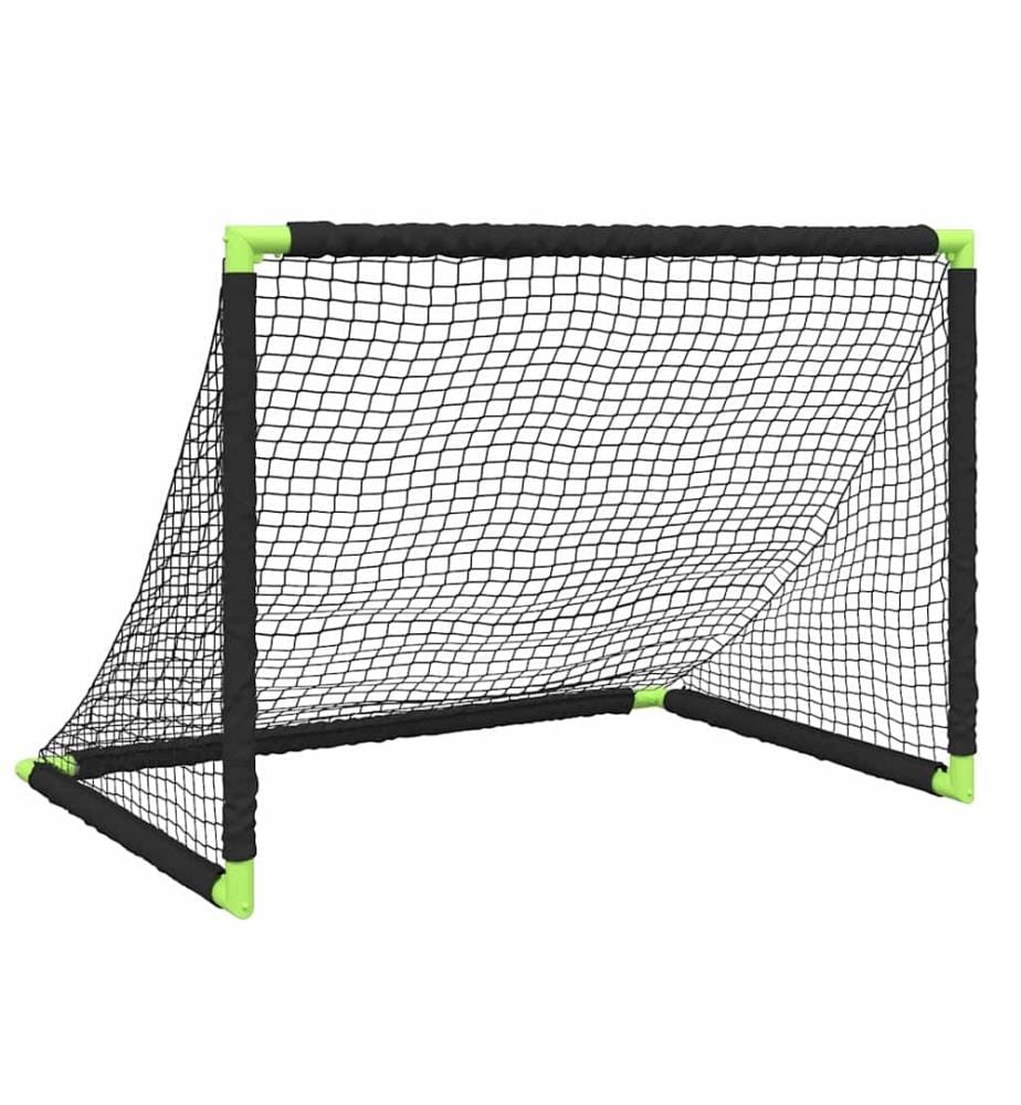 Fussballtor für Kinder Klappbar Schwarz 90x64x64 cm