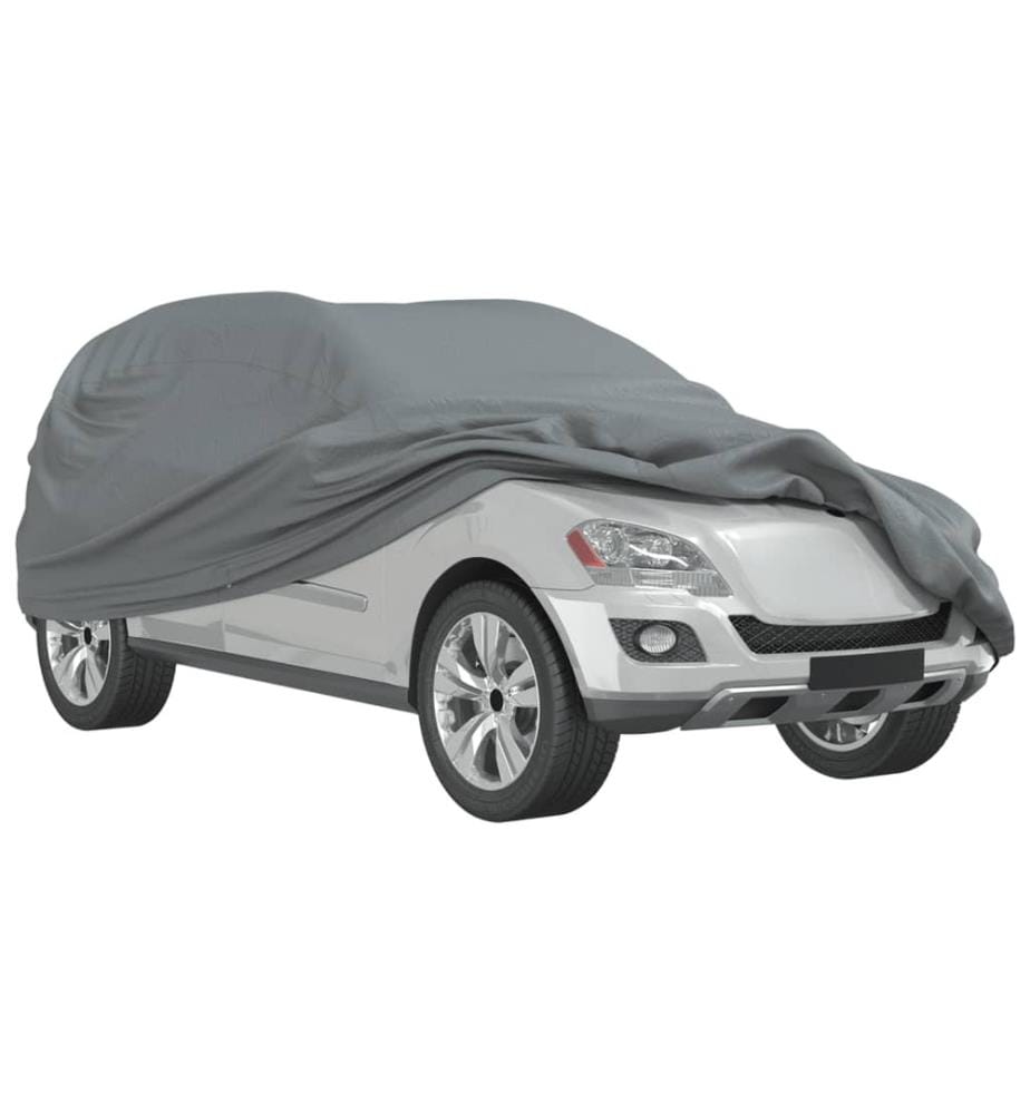 Housse de voiture SUV complète gris L tissu non tissé
