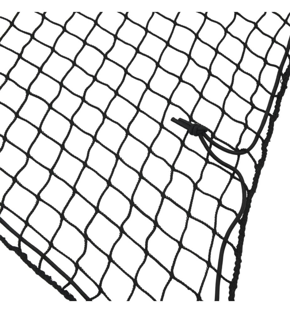 Anhängernetz mit Gummiseil Schwarz 4,5x2,5 m PP