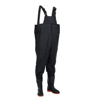 Wathose mit Stiefeln Schwarz Grösse 43