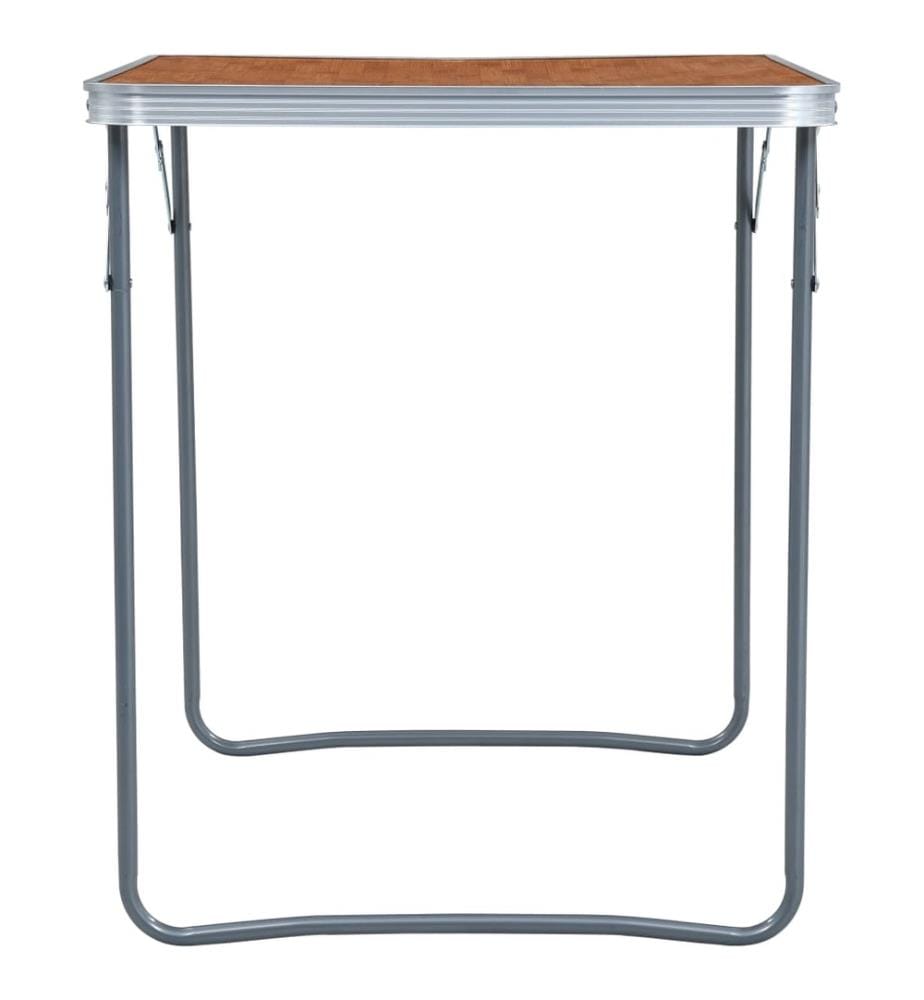 Klappbarer Campingtisch mit Metallrahmen 80 x 60 cm