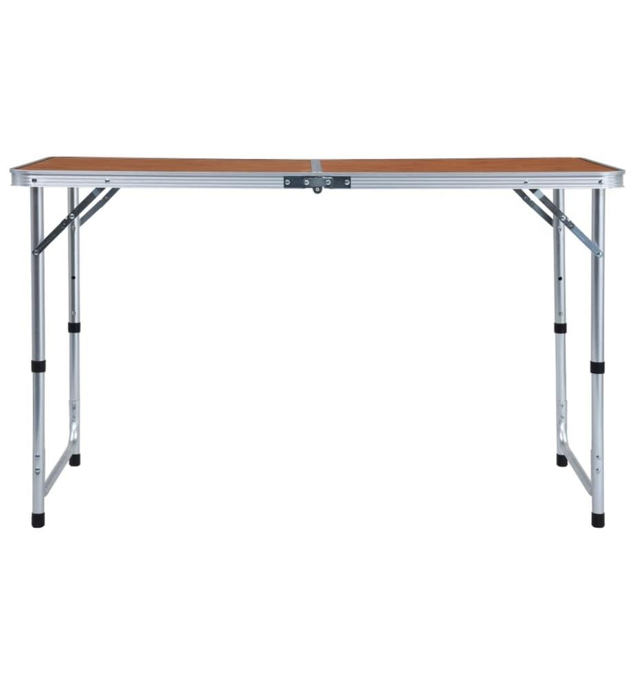 Klappbarer Campingtisch Aluminium 120 x 60 cm